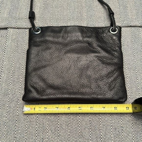 Margot black leather Crossbody with silver hardware - Picture 7 of 7